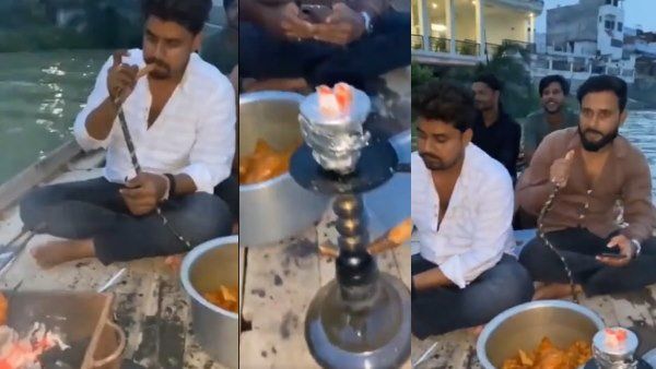 ವೈರಲ್ ವಿಡಿಯೋ: ಗಂಗಾ ನದಿಯ ಮಧ್ಯೆ ದೋಣಿಯಲ್ಲಿ ಕುಳಿತು ಚಿಕನ್, ಹುಕ್ಕಾ ಪಾರ್ಟಿ!