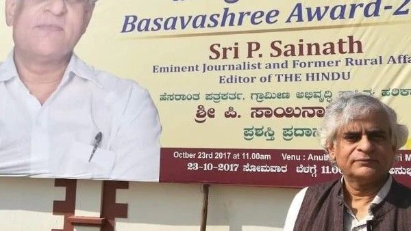 ಮುರುಘಾ ಶ್ರೀ ಪ್ರಕರಣ: ಬಸವಶ್ರೀ ಪ್ರಶಸ್ತಿ ವಾಪಸ್ ಮಾಡಿದ ಪತ್ರಕರ್ತ ಸಾಯಿನಾಥ್