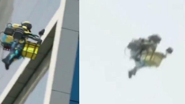 ವಿಡಿಯೋ: ವಿಶ್ವದ ಮೊದಲ ಏರ್‌ಬೋರ್ನ್ ಫುಡ್ ಡೆಲಿವರಿ ಬಾಯ್