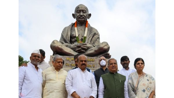 ಗಾಂಧೀಜಿ ಇಡೀ ದೇಶಕ್ಕೆ ಪ್ರೇರಣಾಶಕ್ತಿ:ಸಿಎಂ ಬೊಮ್ಮಾಯಿ