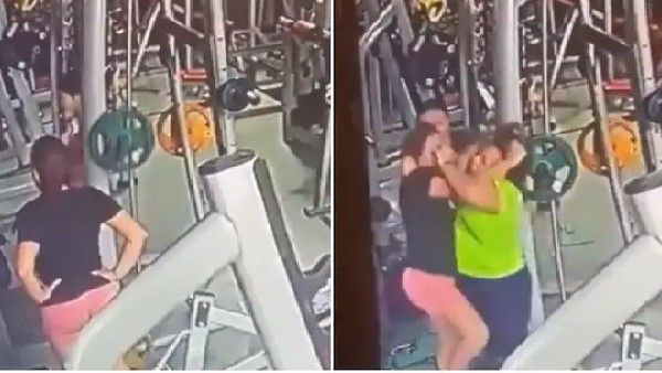 ಜಿಮ್ ಉಪಕರಣಗಳಿಗಾಗಿ ಪರಸ್ಪರ ಕಪಾಳಮೋಕ್ಷ ಮಾಡುಕೊಂಡ ಮಹಿಳೆಯರು: ವಿಡಿಯೋ ನೋಡಿ