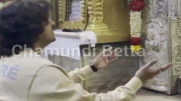 ಚಾಮುಂಡಿ ಬೆಟ್ಟದಲ್ಲಿ ಭಜನೆ ಮಾಡಿದ ಗಾಯಕ ಸೋನು ನಿಗಮ್‌