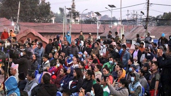 ನೇಪಾಳದ ಕಠ್ಮಂಡು ಪಶುಪತಿನಾಥ ದೇವಾಲಯದಲ್ಲಿ ಶಿವನ ಆರಾಧನೆ