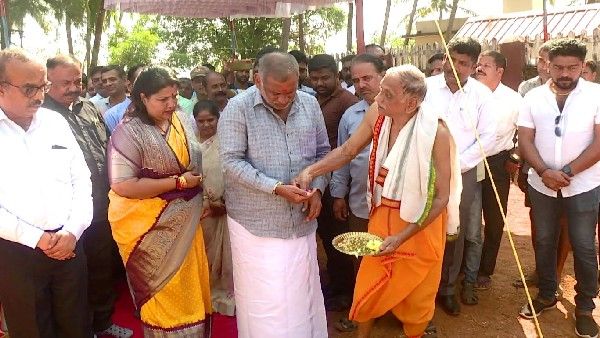 ಕಣಸಗಿರಿಯಲ್ಲಿ 12 ಕೋಟಿ ರೂಪಾಯಿ ವೆಚ್ಚದಲ್ಲಿ ಖಾರಲ್ಯಾಂಡ್ ಕಾಮಗಾರಿಗೆ ಶಿಲಾನ್ಯಾಸ