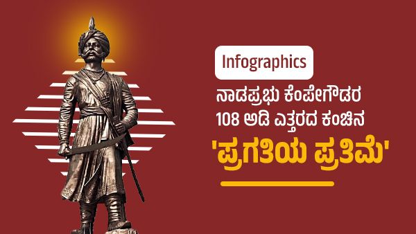 108-ft Kempegowda statue : 108 ಅಡಿ ಕೆಂಪೇಗೌಡ ಪ್ರತಿಮೆ ವಿಶೇಷತೆಗಳು