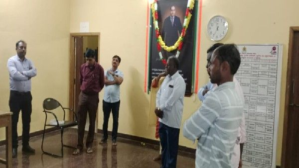 ಶೃಂಗೇರಿ ಮೆಸ್ಕಾಂ ಕಚೇರಿ ಒಳಗಿದ್ದ ಅಂಬೇಡ್ಕರ್ ಭಾವಚಿತ್ರಕ್ಕೆ ಅಪಮಾನ