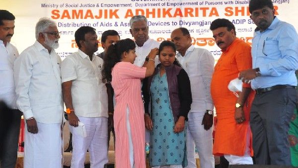 1,693 ವಿಶೇಷ ಚೇತನರಿಗೆ ನೆರವಾದ ಕೇಂದ್ರ ಸರ್ಕಾರ: ₹1 ಕೋಟಿ ವೆಚ್ಚದ ಸಾಧನ ಸಲಕರಣೆ ವಿತರಣೆ