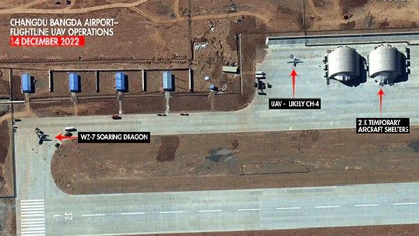 ಭಾರತದೆಡೆಗೆ ಮುಖ ಮಾಡಿ ನಿಂತ ಚೀನಾದ ಅತ್ಯಾಧುನಿಕ ಡ್ರೋನ್‌, ಜೆಟ್‌ಗಳು: ಕ್ಯಾಮೆರಾದಲ್ಲಿ ಸೆರೆಯಾದ ಚಿತ್ರಗಳು