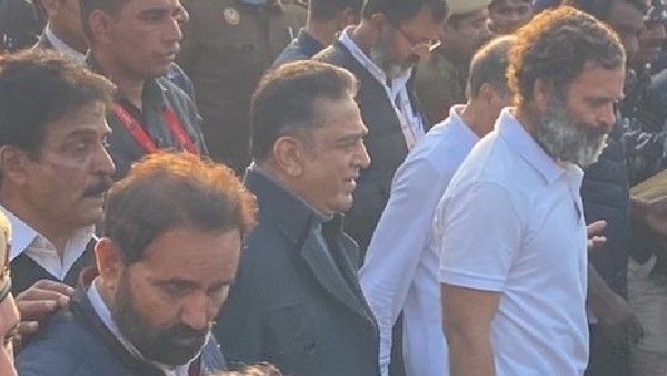 Bharat Jodo Yatra: ರಾಹುಲ್‌ ಗಾಂಧಿಯೊಂದಿಗೆ ಹೆಜ್ಜೆ ಹಾಕಿದ ಸೂಪರ್‌ಸ್ಟಾರ್‌ ಕಮಲ್‌ ಹಾಸನ್‌