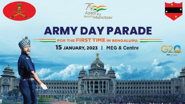 Army Day In Bengaluru: ಮೊದಲ ಬಾರಿಗೆ ಬೆಂಗಳೂರಲ್ಲಿ 'ಸೇನಾ ದಿನಾ'ಚರಣೆ, 'ಸೇನಾ ಮೆಡಲ್' ಪುರಸ್ಕಾರ,