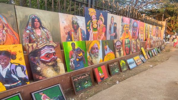 ಧಾರವಾಡದಲ್ಲಿ ಚಿತ್ರಸಂತೆ: ಕಲಾವಿದರಿಗೆ ಅವಳಿ ನಗರದ ಕಲಾಸಕ್ತರ ಶಬ್ಬಾಶ್‌ ಗಿರಿ