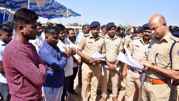 ರೌಡಿಶೀಟರ್‌ಗಳಿಗೆ ಚಳಿ ಬಿಡಿಸಿದ ದಾವಣಗೆರೆ ಎಸ್‌ಪಿ ಸಿಬಿ ರಿಷ್ಯಂತ್