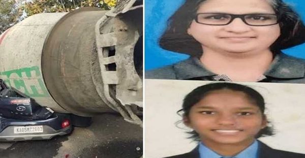 Bengaluru: ನಿಯಂತ್ರಣ ತಪ್ಪಿ ಕಾರಿನ ಮೇಲೆ ಬಿದ್ದ ಸಿಮೆಂಟ್ ಮಿಕ್ಸರ್ ಲಾರಿ, ತಾಯಿ ಮಗಳ ದುರ್ಮರಣ