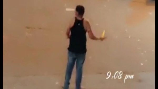 ಮಾರುಕಟ್ಟೆಯಲ್ಲಿ ಚಾಕು ಹಿಡಿದು ಸಾರ್ವಜನಿಕರಿಗೆ ಬೆದರಿಕೆ- ಮುಂದಾಗಿದ್ದೇನು ವಿಡಿಯೋ ನೋಡಿ