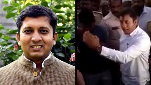 ಪೊಲೀಸ್ ಅಧಿಕಾರಿಗೆ 'ನಿಮ್ಮನ್ನು ಬಿಡುವುದಿಲ್ಲ' ಎಂದು ಬೆದರಿಕೆ ಹಾಕಿದ ಕಾಂಗ್ರೆಸ್ ಶಾಸಕ ಆನಂದ್ ನ್ಯಾಮಗೌಡ