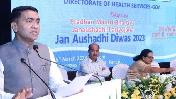 ಎಲ್ಲಾ ಔಷಧ ಅಂಗಡಿಗಳಲ್ಲೂ ಜನೌಷಧ ವಿಭಾಗ ಕಡ್ಡಾಯಗೊಳಿಸಿದ ಗೋವಾ ಸರ್ಕಾರ