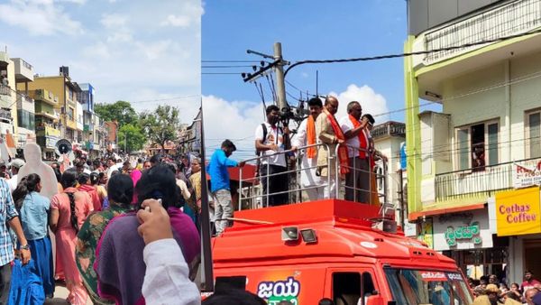 ಮೈಸೂರಿನಲ್ಲಿ ಕಡುಬಿಸಿಲಿನಲ್ಲಿಯೇ ರೋಡ್ ಶೋ ನಡೆಸಿ ಗಮನ ಸೆಳೆದ ಸಿಎಂ ಬಸವರಾಜ ಬೊಮ್ಮಾಯಿ