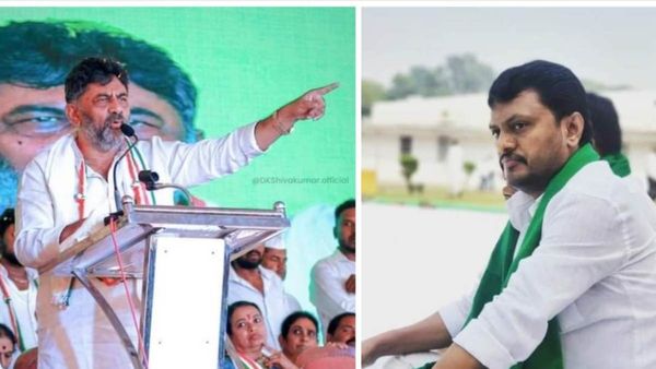 ಡಿ.ಕೆ.ಶಿವಕುಮಾರ್ ಹೆಸರಿನಲ್ಲಿ ಪ್ರಮಾಣವಚನ ಸ್ವೀಕರಿಸಿದ ಶಾಸಕ