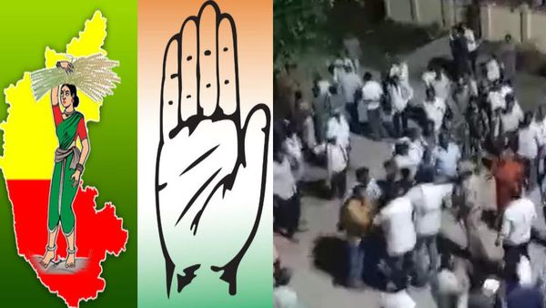 ಮಲ್ಲಾಪುರದಲ್ಲಿ ಪ್ರಚಾರದ ಗೀಳಿಗಾಗಿ ಬಡಿದಾಡಿಕೊಂಡ ಜೆಡಿಎಸ್‌, ಕಾಂಗ್ರೆಸ್‌ ಕಾರ್ಯಕರ್ತರು