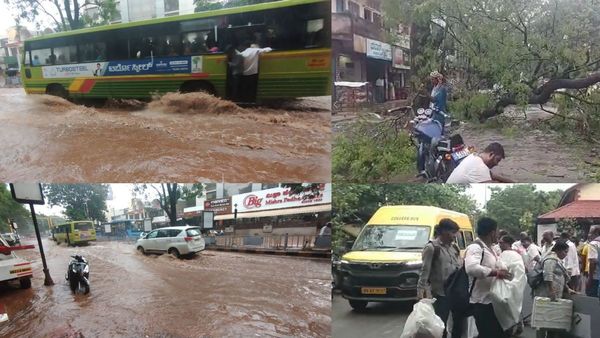 ಬಿಸಿಲಿನ ಬೇಗೆಗೆ ಬೆಂದಿದ್ದ ಹುಬ್ಬಳ್ಳಿ ಜನರಿಗೆ ತಂಪೆರೆದ ಮಳೆರಾಯ, ಮತ್ತೊಂದೆಡೆ ಧರೆಗುರುಳಿದ ಮರಗಳು
