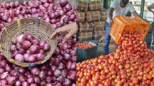  ಕುಸಿದ ಈರುಳ್ಳಿ, ಟೊಮೆಟೊ ಬೆಲೆ : ಕಂಗಾಲಾದ ರೈತ
