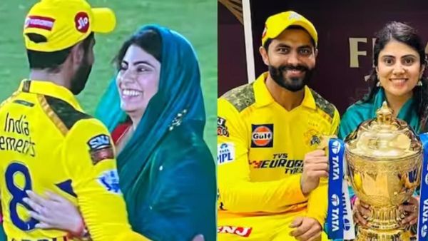 IPL 2023: ಸಿಎಸ್‌ಕೆ ಗೆಲ್ಲಿಸಿದ ಬಳಿಕ ಮೈದಾನದಲ್ಲಿ ರವೀಂದ್ರ ಜಡೇಜಾ ಕಾಲಿಗೆ ಬಿದ್ದು, ತಬ್ಬಿಕೊಂಡ ಪತ್ನಿ ರಿವಾಬಾ