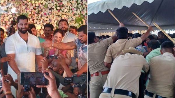 ಅಭಿಷೇಕ್-ಅವಿವಾ ಬೀಗರೂಟದಲ್ಲಿ ನೂಕು ನುಗ್ಗಲು, ಪೊಲೀಸರಿಂದ ಲಾಠಿಚಾರ್ಜ್‌