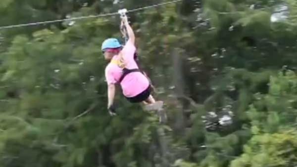 40 ಅಡಿ ಎತ್ತರದ ಜಿಪ್‌ಲೈನ್‌ನಿಂದ ಕೆಳಗೆ ಬಿದ್ದ ಬಾಲಕ!