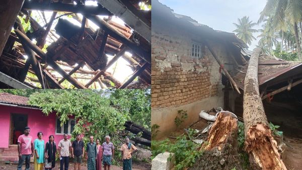 ಸುಂಕದಕಟ್ಟೆಯಲ್ಲಿ ಬಿರುಗಾಳಿ ಅವಾಂತರ, ಮನೆಗಳ ಮೇಲೆ ಮುರಿದುಬಿದ್ದ ಬೃಹತ್ ಮರಗಳು