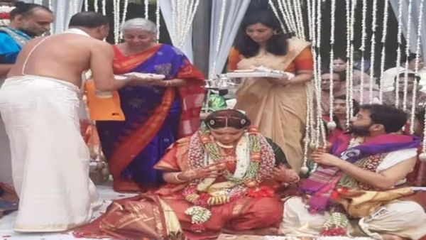 ಸರಳ ಸಮಾರಂಭದಲ್ಲಿ ನಿರ್ಮಲಾ ಸೀತಾರಾಮನ್ ಪುತ್ರಿ ಮದುವೆ, ರಾಜಕೀಯ ನಾಯಕರಿಗಿಲ್ಲ ಆಹ್ವಾನ!