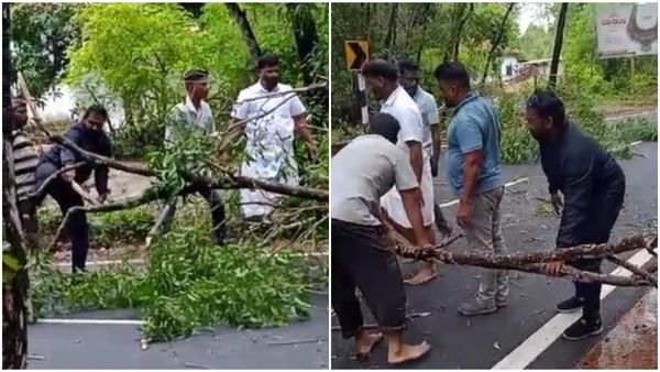 ರಸ್ತೆ ತೆರವು ವೇಳೆ ಬೈಂದೂರು ಶಾಸಕರ ಮೇಲೆ ಉರುಳಿದ ಮರ: ಗುರುರಾಜ್ ಗಂಟಿಹೊಳೆ ಜಸ್ಟ್‌ ಮಿಸ್‌