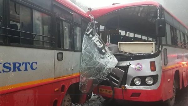 Road Accident: ಚಾರ್ಮಡಿ ಘಾಟ್‌ ಬಳಿ KSRTC ಬಸ್‌ಗಳ ಮುಖಾಮುಖಿ ಡಿಕ್ಕಿ, ಡ್ರೈವರ್‌ಗಳಿಗೆ ಗಂಭೀರ ಗಾಯ