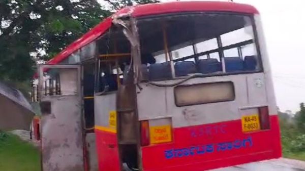 ಹಾಸನ: ಮರಕ್ಕೆ KSRTC ಬಸ್‌ ಡಿಕ್ಕಿ, ಓರ್ವ ಪ್ರಯಾಣಿಕ ಸಾವು
