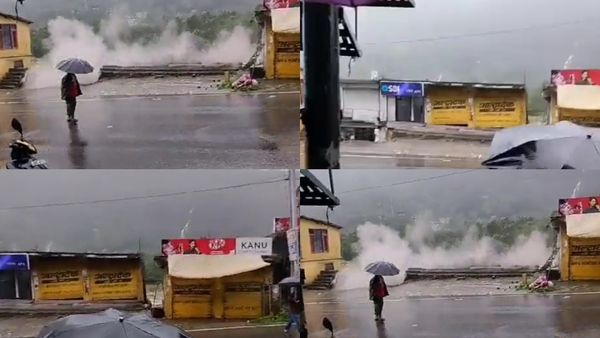 ಮನಾಲಿ ಮಳೆ: ನೀರಿನ ಹರಿವಿಗೆ ಕೊಚ್ಚಿ ಹೋದ ಎಸ್‌ಬಿಐ ಬ್ಯಾಂಕ್‌ನ ಎಟಿಎಂ, ಅಂಗಡಿಗಳು- ವಿಡಿಯೋ