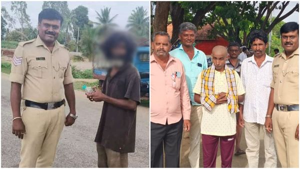 ಮಂಡ್ಯ: ಮಾನಸಿಕ ಅಸ್ವಸ್ಥನಿಗೆ ಹೊಸ ರೂಪ ಕೊಟ್ಟ ಕೆ.ಎಂ.ದೊಡ್ಡಿ ಪೊಲೀಸರು