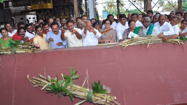 ಮಂಡ್ಯದ ಮೈಷುಗರ್ ಕಾರ್ಖಾನೆಯಲ್ಲಿ ಕಬ್ಬು ಅರೆಯುವ ಕಾರ್ಯಕ್ಕೆ ಚಾಲನೆ