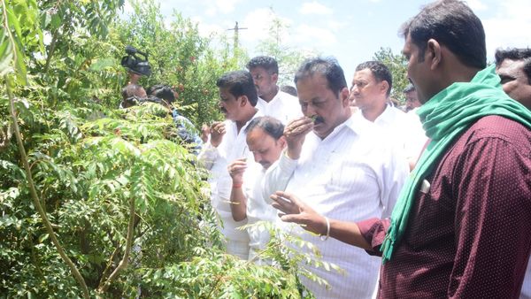 ಚಿತ್ರದುರ್ಗ; ಕೃಷಿ ಸಚಿವರು ಭೇಟಿ ಕೊಟ್ಟ ರೈತ ಜ್ಞಾನೇಶ್ ತೋಟದ ವಿಶೇಷತೆ 