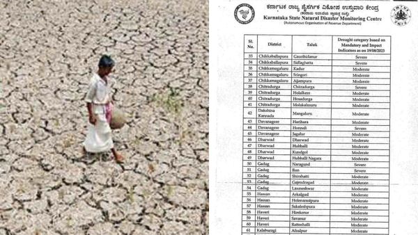 ಬರಪೀಡಿತ ತಾಲೂಕುಗಳ ಘೋಷಣೆ: ಹಿರಿಯೂರು, ಚಳ್ಳಕೆರೆಯನ್ನೇ ಬರ ಪಟ್ಟಿಯಿಂದ ಹೊರಗಿಟ್ಟ ಸರ್ಕಾರ, ಭುಗಿಲೆದ್ದ ಆಕ್ರೋಶ