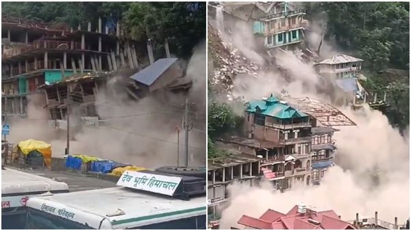 Himachal Pradesh Rain: ಕುಲುವಿನಲ್ಲಿ ಭೂಕುಸಿತದಲ್ಲಿ ಕುಸಿದ ಭಾರಿ ಕಟ್ಟಡಗಳು: ವಿಡಿಯೋ ನೋಡಿ