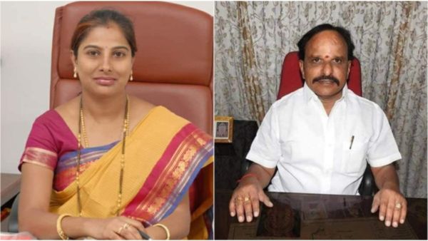 ಭೂ ಕಬಳಿಕೆ, ದೌರ್ಜನ್ಯ ಆರೋಪ: ಸಚಿವ ಡಿ.ಸುಧಾಕರ್ ರಾಜೀನಾಮೆಗೆ ಪೂರ್ಣಿಮಾ ಶ್ರೀನಿವಾಸ್ ಆಗ್ರಹ