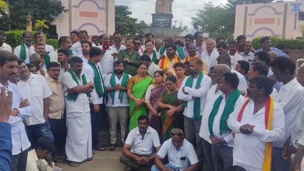 ಭದ್ರ ನೀರಿಗಾಗಿ ಸಿಡಿದೆದ್ದ ರೈತರು: ದಾವಣಗೆರೆ ಬಂದ್‌ಗೆ ಉತ್ತಮ ಪ್ರತಿಕ್ರಿಯೆ, ಅಂಗಡಿ ಮುಗ್ಗಟ್ಟು ಬಂದ್‌