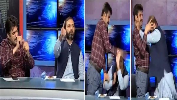 ಟಿವಿ ನೇರ ಪ್ರಸಾರದ ಚರ್ಚೆಯಲ್ಲಿ ಪರಸ್ಪರ ಕಪಾಳಮೋಕ್ಷ ಮಾಡಿಕೊಂಡ ಪಾಕಿಸ್ತಾನ ನಾಯಕರು: ವಿಡಿಯೋ ವೈರಲ್