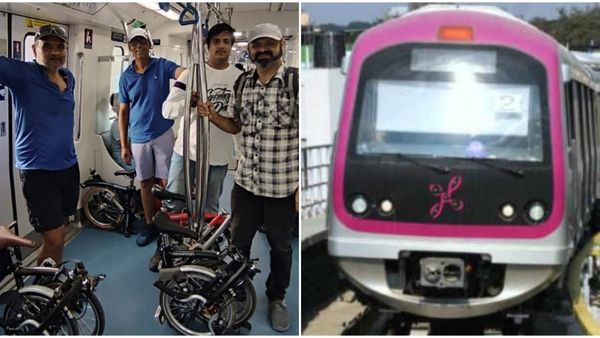 Namma Metro: ನಮ್ಮ ಮೆಟ್ರೋದಲ್ಲಿ ಫೋಲ್ಡಬಲ್ ಸೈಕಲ್‌ ಜೊತೆ ಯುವಕರ ಪ್ರಯಾಣ