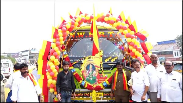 ವಾಣಿಜ್ಯ ನಗರಿಯಲ್ಲಿ ಕನ್ನಡಮಯವಾದ ಸಾರಿಗೆ (KSRTC) ಬಸ್