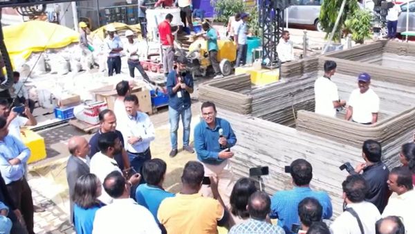 Bengaluru : 3ಡಿ ಕಾಂಕ್ರಿಟ್ ಪ್ರಿಂಟಿಂಗ್‌ ತಂತ್ರಜ್ಞಾನ ಬಳಸಿ 5 ದಿನದಲ್ಲೇ ಸಿದ್ಧವಾಯ್ತು ಮನೆ