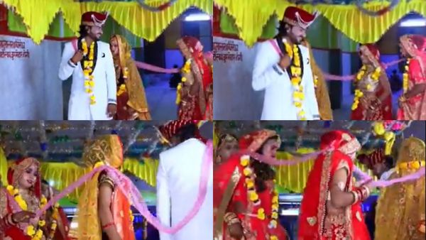 ಒಂದೇ ಮಂಟಪದಲ್ಲಿ ನಾಲ್ವರನ್ನು ಮದುವೆಯಾದ ವರ: 'ನೀನೇ ಪುಣ್ಯವಂತ' ಎಂದ ನೆಟ್ಟಿಗರು- ವಿಡಿಯೋ ವೈರಲ್