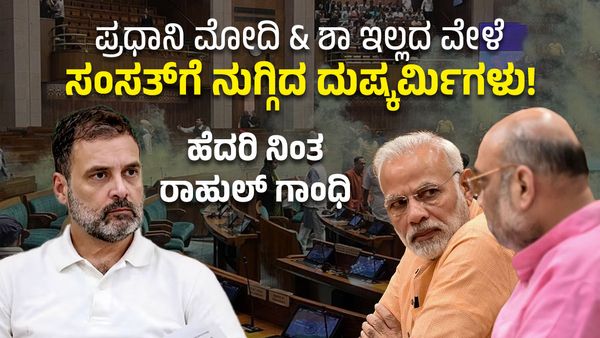 ಪ್ರಧಾನಿ ಮೋದಿ & ಅಮಿತ್ ಶಾ ಇಲ್ಲದ ವೇಳೆ ಲೋಕಸಭೆಗೆ ನುಗ್ಗಿದ ಆಗಂತುಕರು: ಭಯದಲ್ಲೇ ನಿಂತ ರಾಹುಲ್‌ ಗಾಂಧಿ