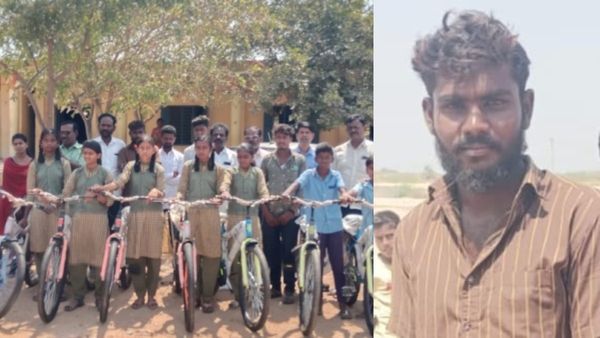 ರಾಜ್ಯದಲ್ಲಿ ಬರ, ಸಂಬಳದಲ್ಲಿ ಶಾಲಾ ಮಕ್ಕಳಿಗೆ ಬೈಸಿಕಲ್ ಕೊಡಿಸಿದ ಕಾರ್ಮಿಕ! ಜನನಾಯಕರು ಇದನ್ನು ಮಾಡುವುದು ಯಾವಾಗ?