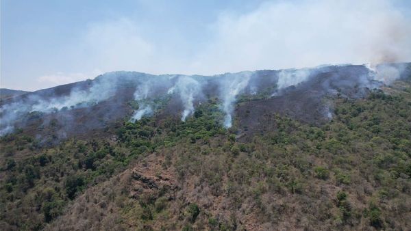 ಹನೂರು: BTR ಹುಲಿ ಸಂರಕ್ಷಿತ ಪ್ರದೇಶದ ಕೆ.ಕೆ.ಡ್ಯಾಂ ಬಳಿ ಅರಣ್ಯ ಪ್ರದೇಶ ಧಗಧಗ