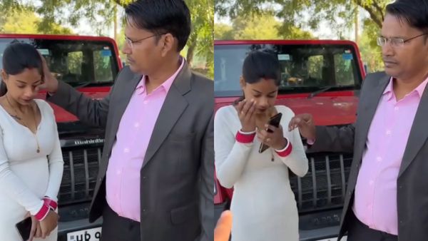 ಮಹೀಂದ್ರಾ ಥಾರ್‌ ಮುಂದೆ ನಿಂತು ವಾರದೊಳಗೆ ಮಗಳನ್ನು ಮದುವೆಯಾದವರಿಗೆ ಬ್ಲ್ಯಾಂಕ್ ಚೆಕ್‌ ಕೊಡುತ್ತೇನೆಂದ ತಂದೆ-ವಿಡಿಯೋ ವೈರಲ್‌